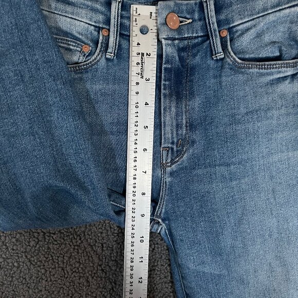Mother The Looker Ankle Fray in Hey Sun Jeans - Women's Size 24 - Blue - Picture 6 of 10